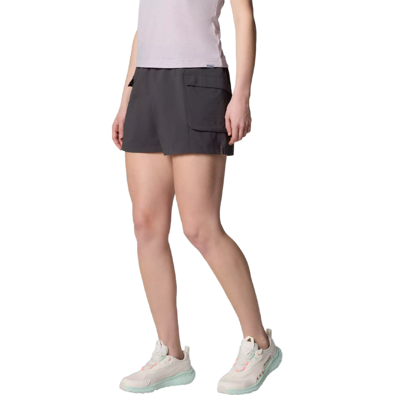 Women's Wild Cast Short 3", Columbia Women's Wild Cast Short 3" in Shark full leg view on model in angle