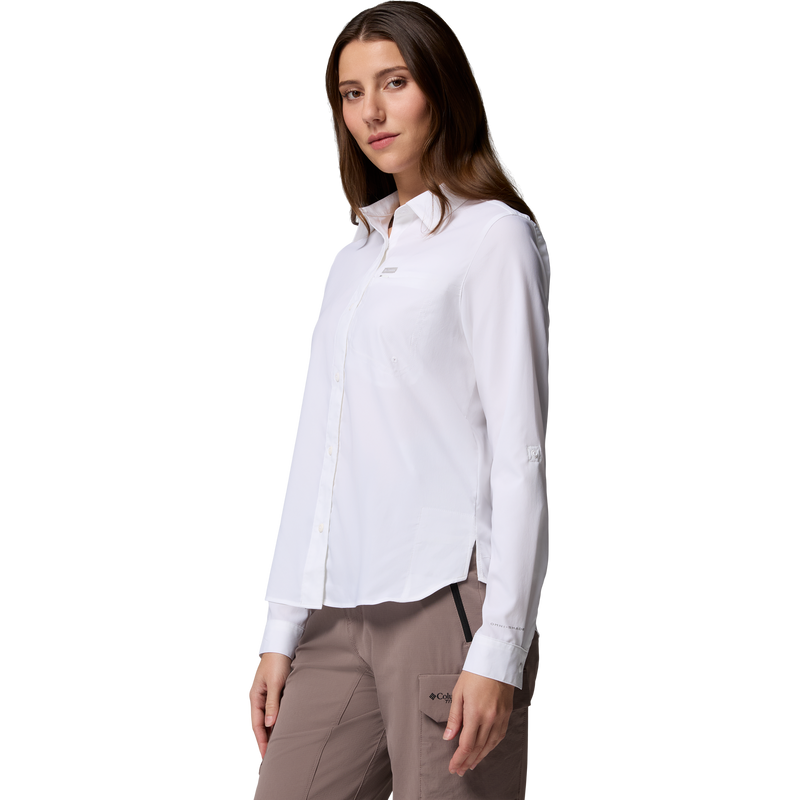 Women's Silver Ridge II Utility Long Sleeve Shirt, Columbia Women's Silver Ridge II Utility Long Sleeve Shirt 3/4 Front