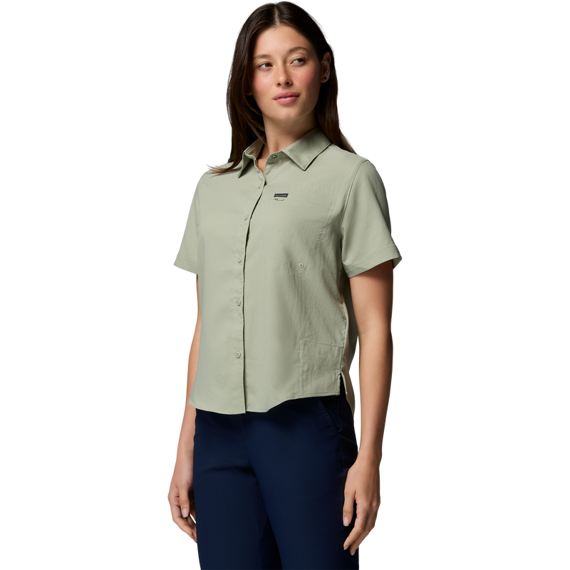 Women's Silver Ridge II Utility Short Sleeve Shirt, Columbia Women's Silver Ridge II Utility Short Sleeve Shirt 3/4 Front
