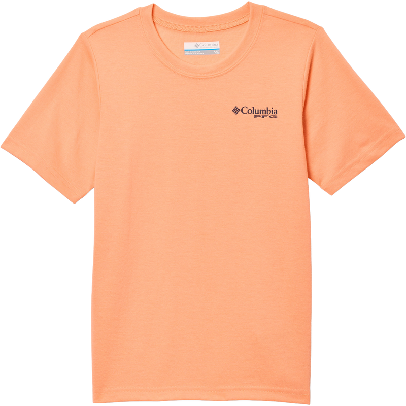 Youth PFG Big Fisher Short Sleeve Tee, Youth PFG Big Fisher Short Sleeve Tee in Bright Nectar front view