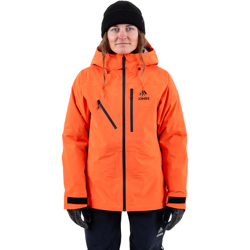 Women's Shralpinist Stretch Recycled 3L Jacket, Jones Snowboards Women's Shralpinist Stretch Recycled 3L Jacket in Deep Coral
