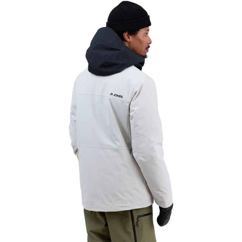 Men's MTN Surf Recycled Insulated Parka, Jones Snowboards MTN Surf Recycled Insulated Parka in Smoke Gray back right