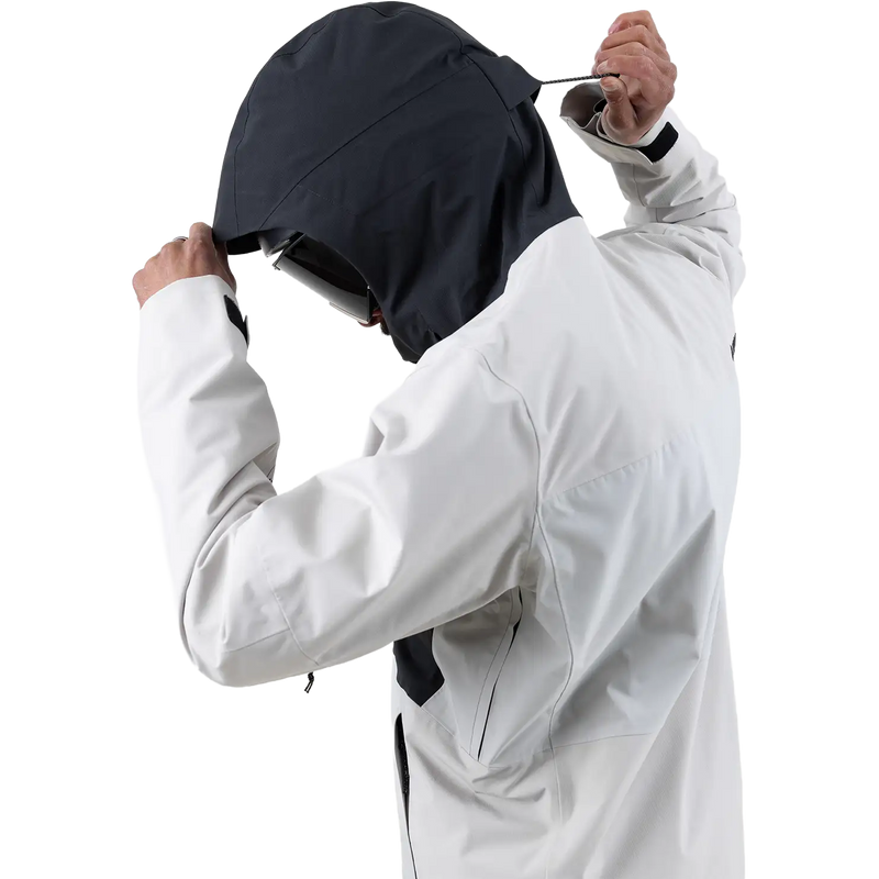 Men's MTN Surf Recycled Insulated Parka, Jones Snowboards MTN Surf Recycled Insulated Parka in Smoke Gray hood