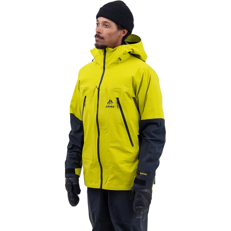 Men's Shralpinist Gore-Tex Recycled 3L Jacket, Jones Snowoard Shralpinist Gore-Tex Recycled 3L Jacket in Lime Green front left