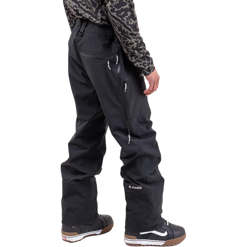 Men's MTN Surf Recycled Pant, Jones Snowboards Men's MTN Surf Recycled Pant in Stealth Black back right
