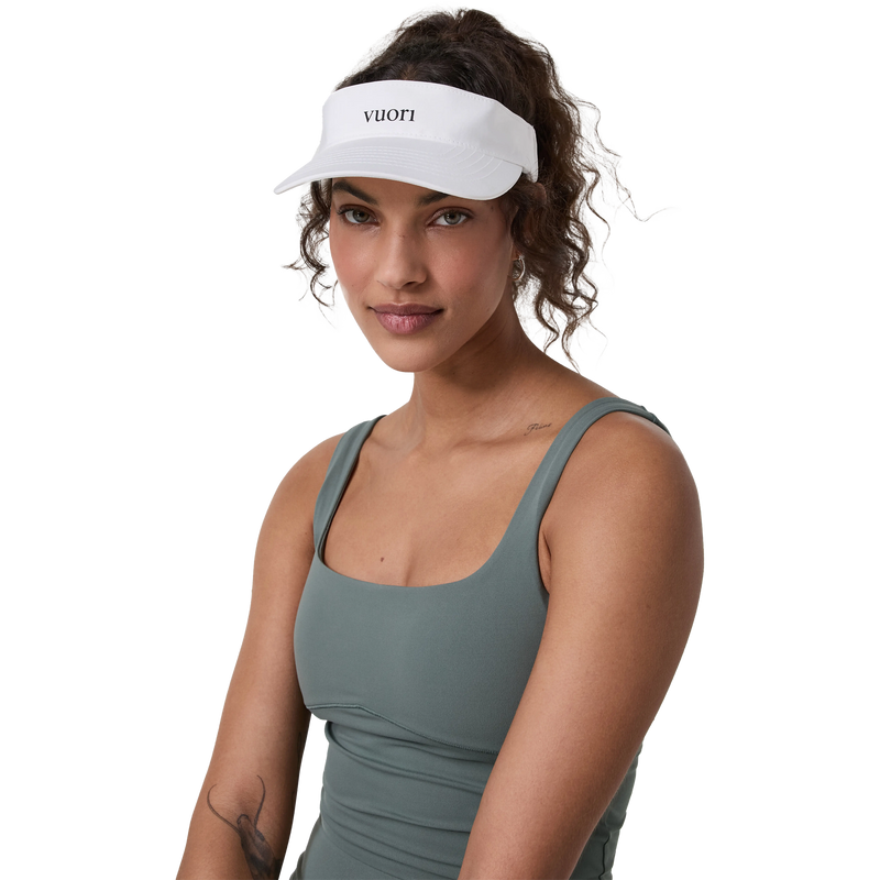 Women's Topspin Visor 2.0, Vuori Women's Topspin Visor 2.0 Front