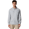 Columbia Men's Fly Range Zero Long Sleeve Shirt in 019-Cool Grey