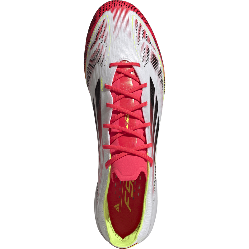 F50 Elite Firm Ground, Adidas F50 Elite Firm Ground in White/Core Black/Solar Yellow top