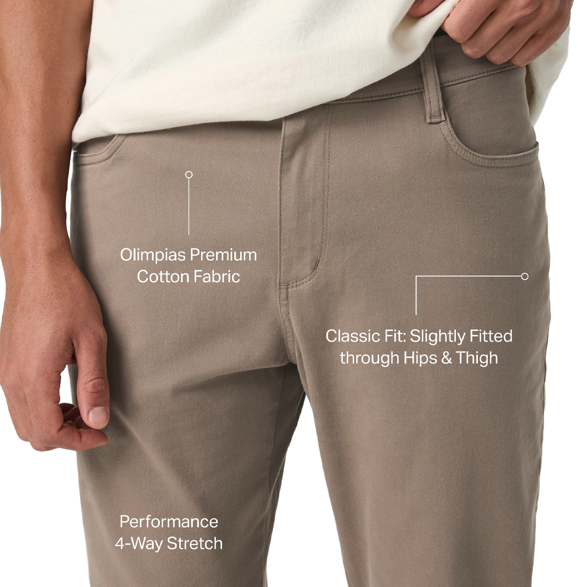 Men's Meta Cotton Pant Classic Fit 32