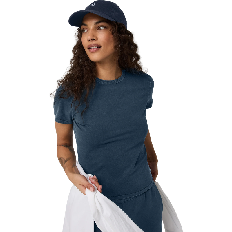 Women's Feather Classic Tee - Garment Dye, Vuori Women's Feather Classic Tee - Garment Dye front
