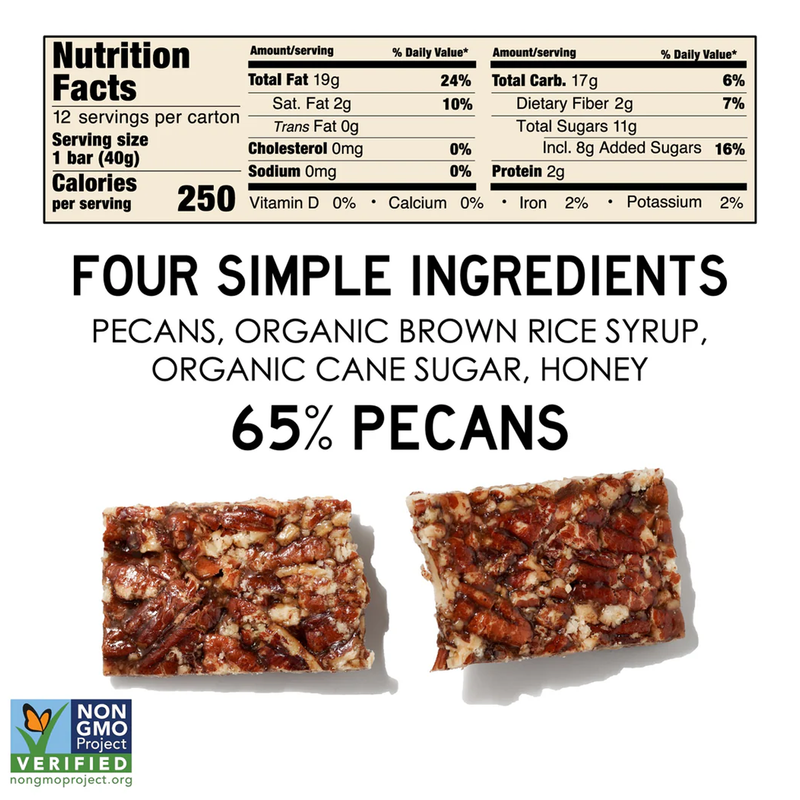 Nut Bar, South 40 Nut Bar in Pecan ingredients