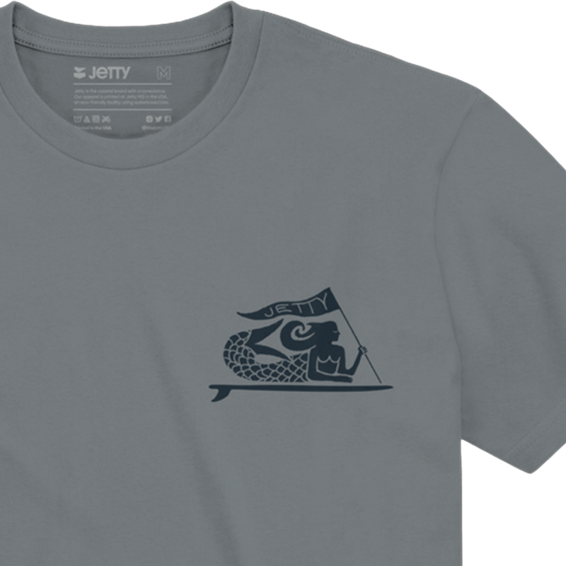 Men's Banner Tee, Jetty Men's Banner Tee Front Logo