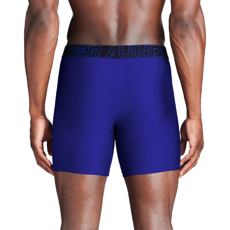 UA Performance Tech 6" Boxer Brief 3-Pack, Under Armour Men's UA Performance Tech™ Men's 6" 3-Pack back on model