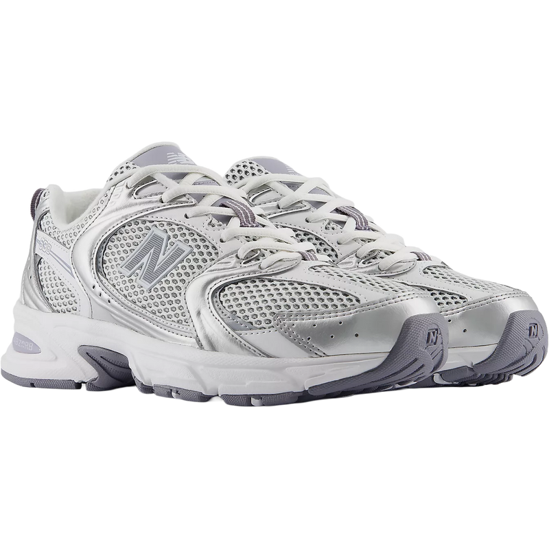 Women's NB 530, New Balance Women's NB 530 in Grey Matter/Silver Metallic pair right