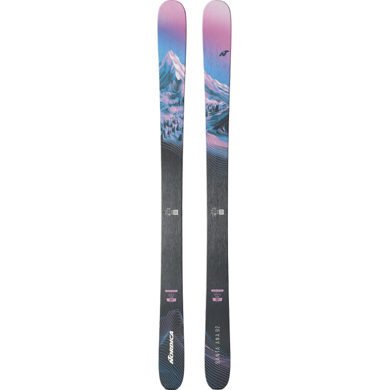 Nordica Women's Santa Ana 92 Demo Ski Package, Nordica Women's Santa Ana 92 in Lavender/Blue/Black
