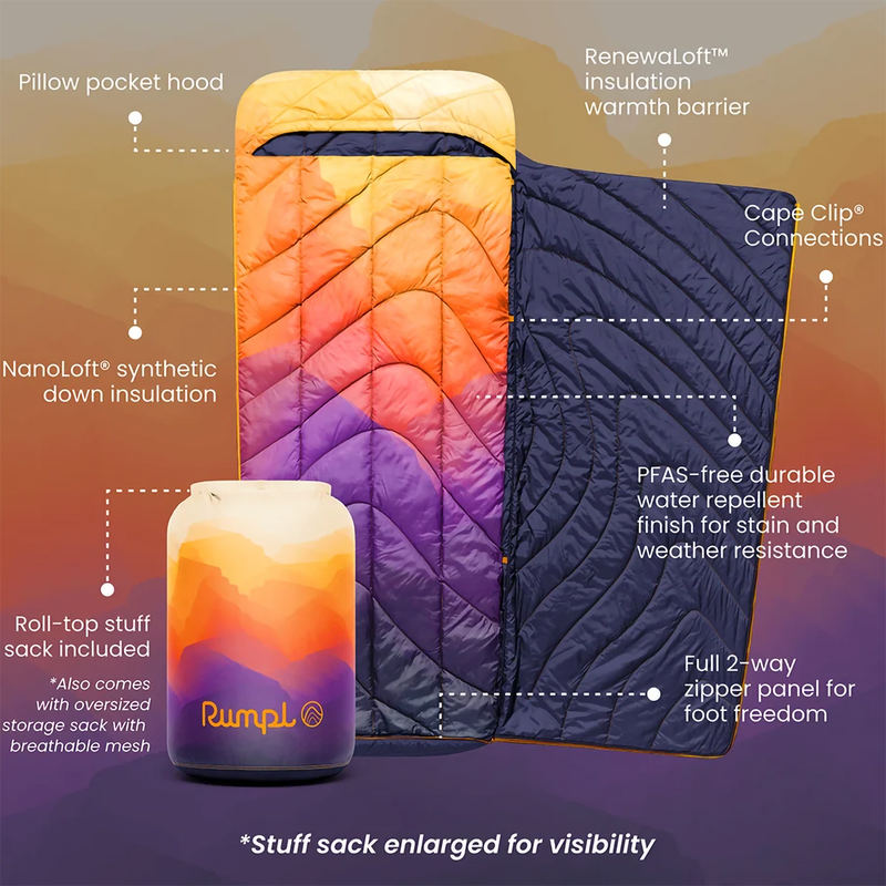 Wrap Sack, Rumpl Wrap Sack in Watercolor Glow features