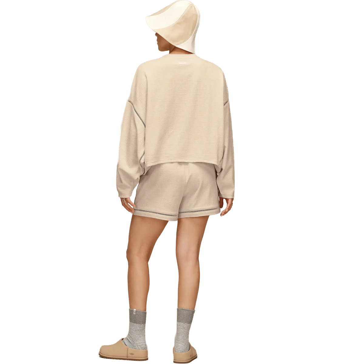 Women's Rib Knit Slouchy Quarter alternate view