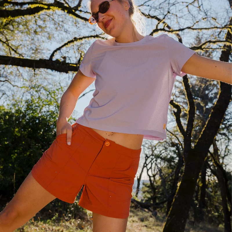 Women's Coraje 4" Tech Short, Cotopaxi Women's Coraje 4" Tech Short lifestyle outdoor