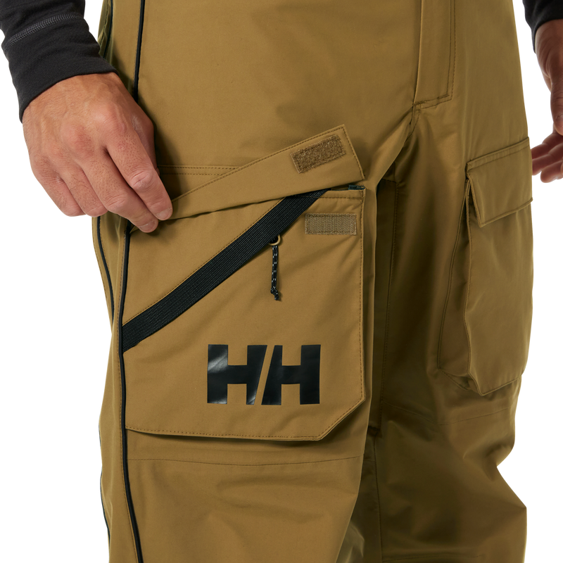 Men's Ullr D Shell Bib Pant, Helly Hansen Men's Ullr D Shell Bib Pant leg pocket