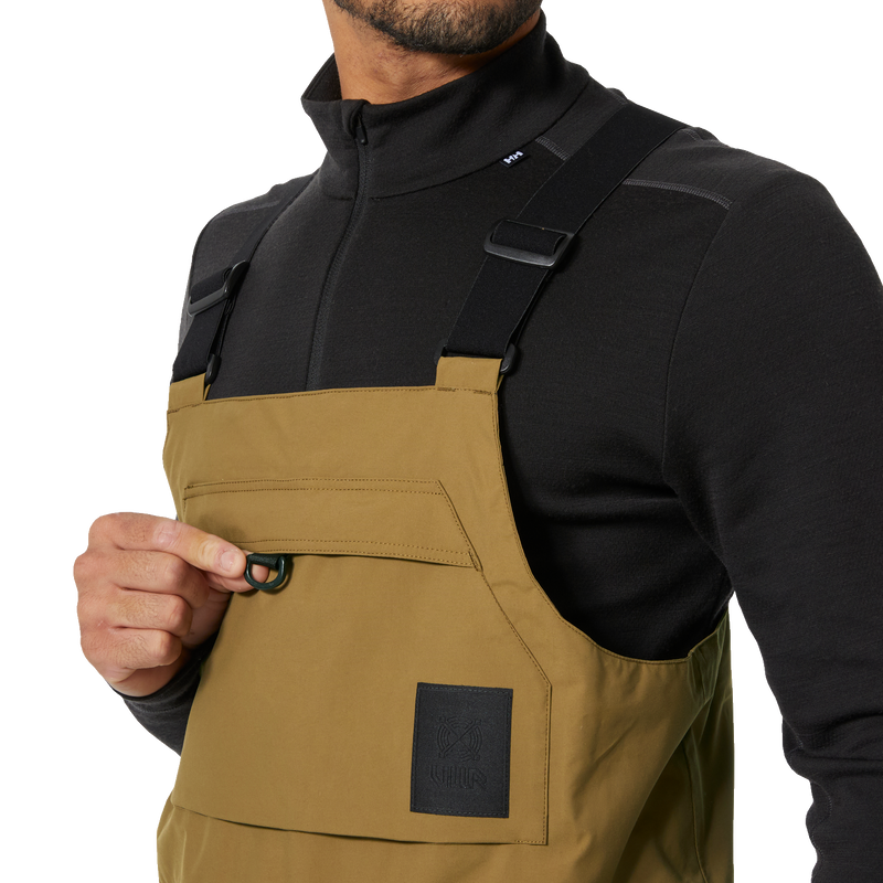 Men's Ullr D Shell Bib Pant, Helly Hansen Men's Ullr D Shell Bib Pant front bib