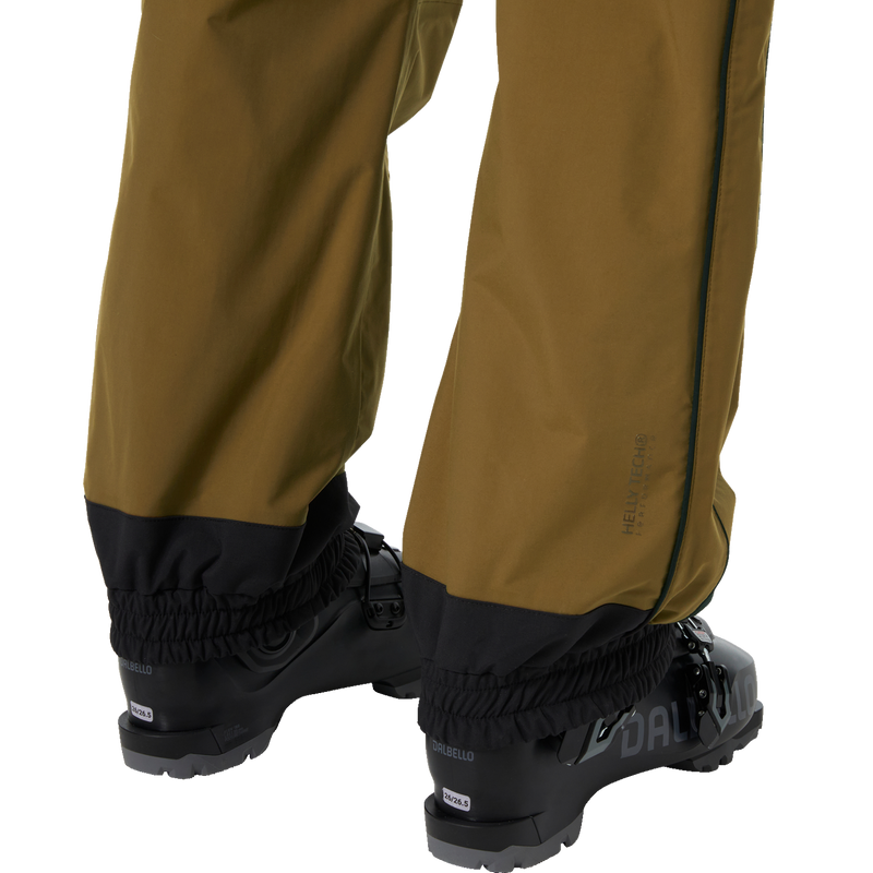 Men's Ullr D Shell Bib Pant, Helly Hansen Men's Ullr D Shell Bib Pant leg cuff