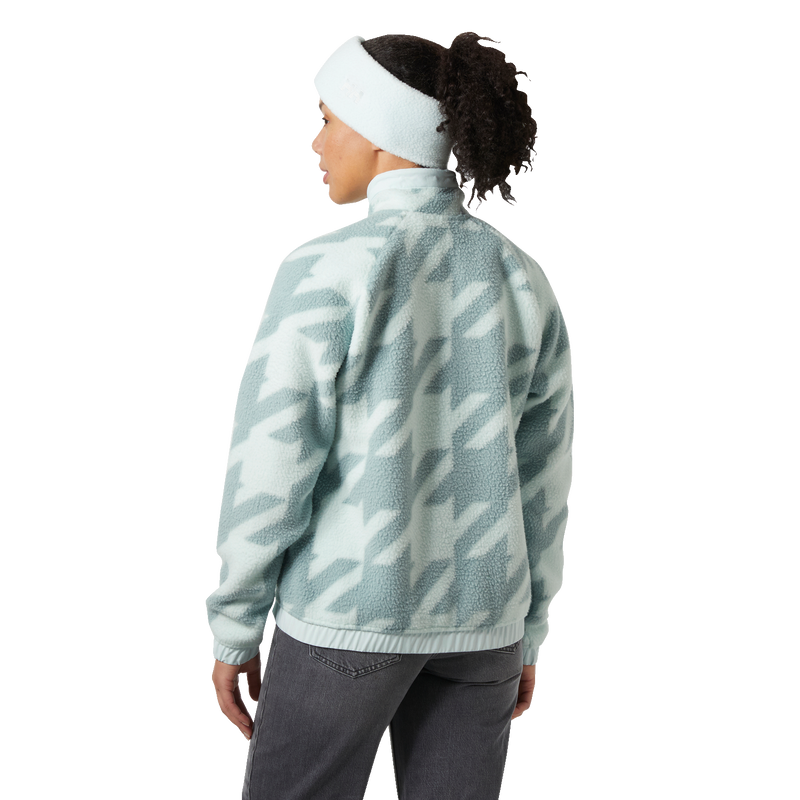 Women's Imperial Printed Pile Snap, Helly Hansen Women's Imperial Printed Pile Snap back on model