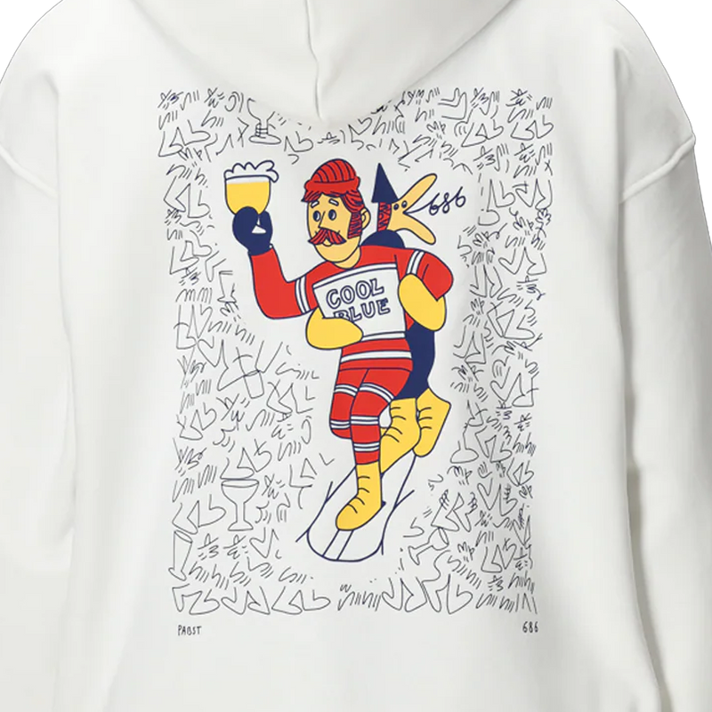 Men's PBR Premium Heavyweight Pullover Hoody, 686 Men's PBR Premium Heavyweight Pullover Hoody Back Logo
