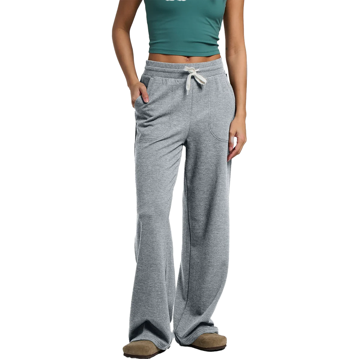 Women's Bamboo LW Fleece Wide Leg Pant alternate view