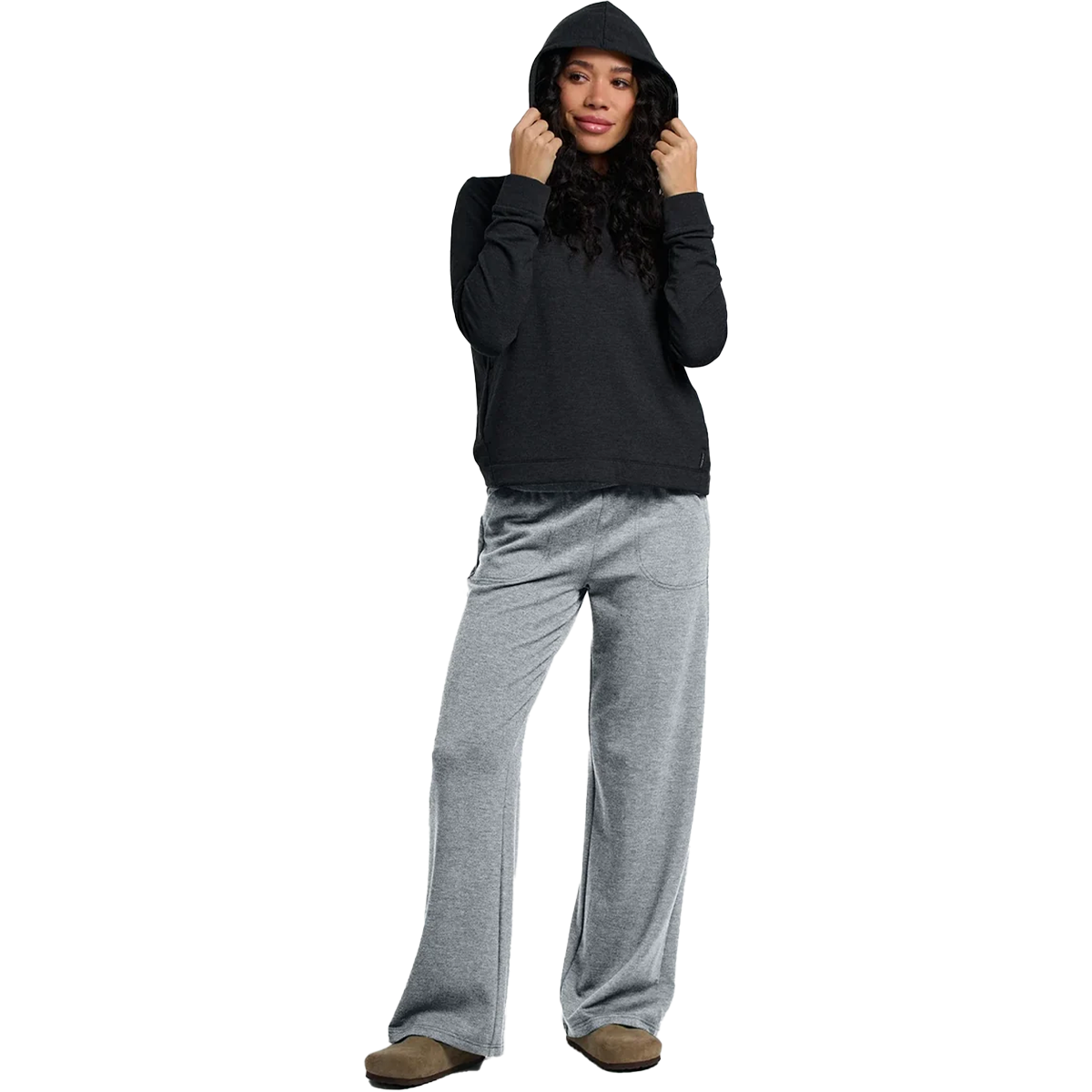 Women's Bamboo LW Fleece Wide Leg Pant alternate view