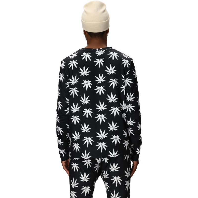 Huf Plantlife Baselayer Long Sleeve Top, 686 Plantlife Base Layer LS Top back