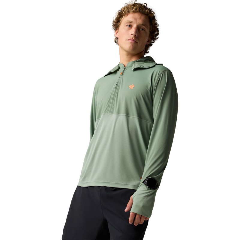 Men's Sunrunner UPF Hoodie, Rabbit Men's Sunrunner UPF Hoodie Front