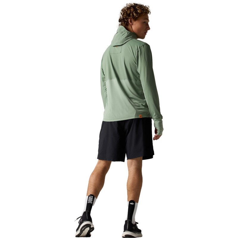 Men's Sunrunner UPF Hoodie, Rabbit Men's Sunrunner UPF Hoodie Back