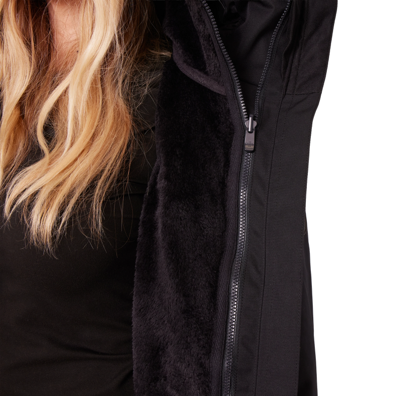 Women's Billie Jacket, Roxy Women's Billie Jacket in BLK Black midlayer zipper
