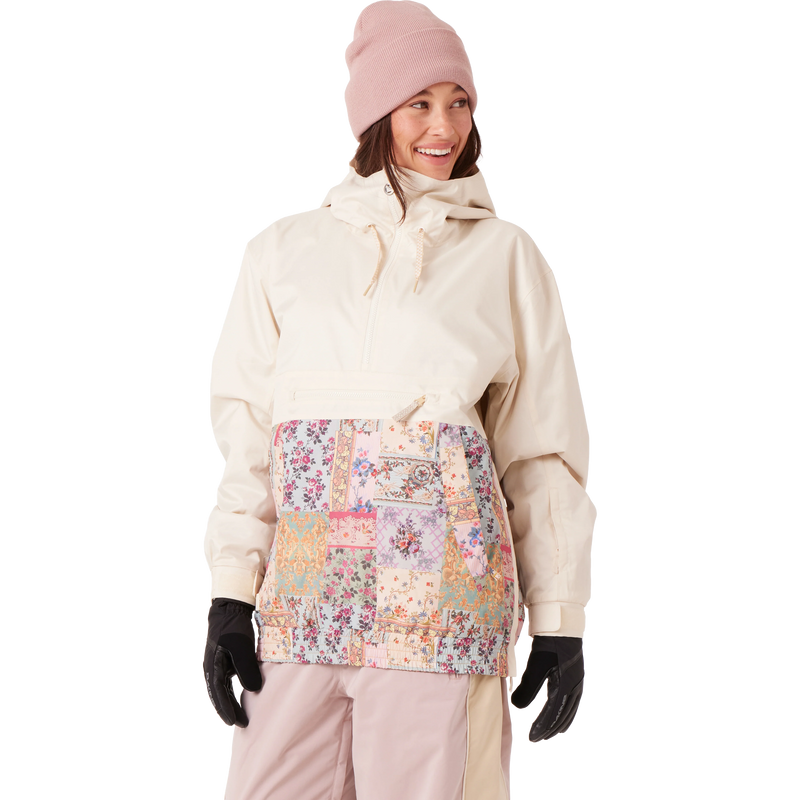 Women's Downtown Anorak Print, Roxy Women's Downtown Anorak Print in W1N Wahine front