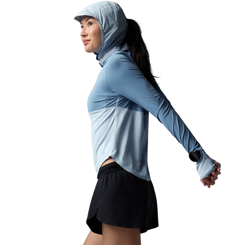Women's Sunrunner UPF Hoodie, Rabbit Women's Sunrunner UPF Hoodie Side