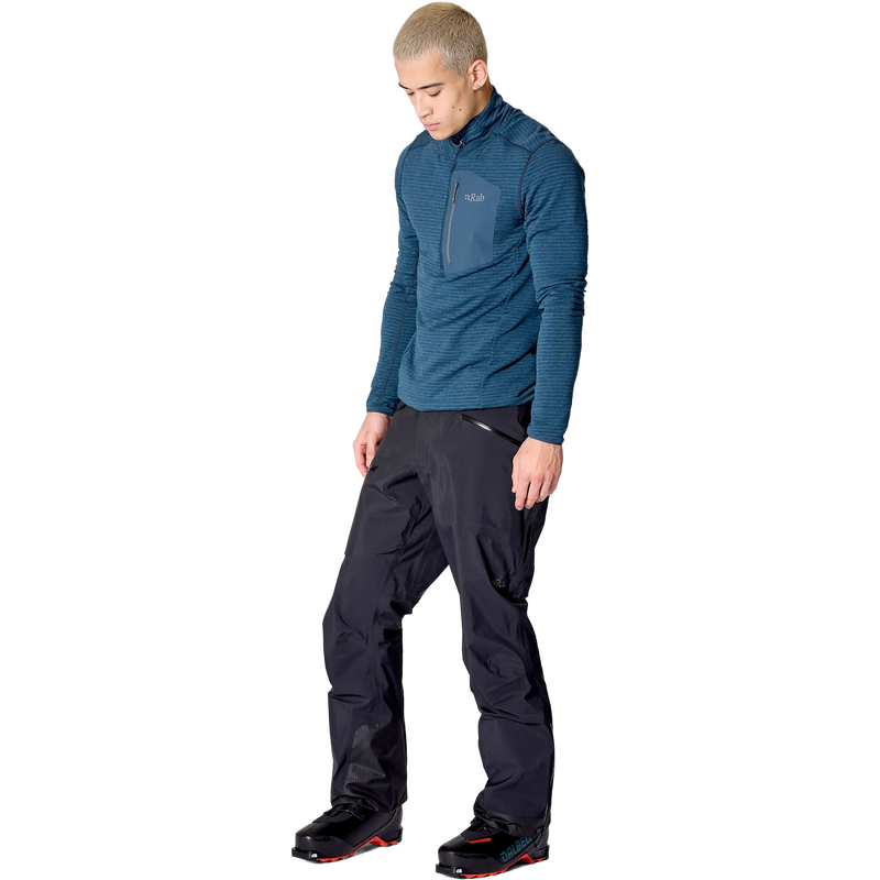 Men's Khroma Diffuse GTX Pants, Rab Men's Khroma Diffuse GTX Pants in BLK-Black front left