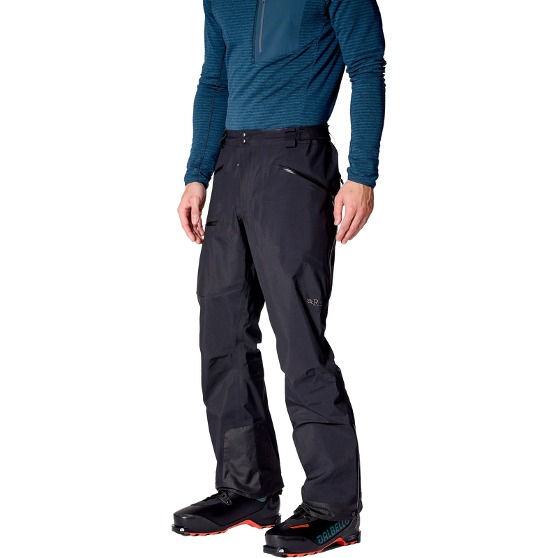 Men's Khroma Diffuse GTX Pants, Rab Men's Khroma Diffuse GTX Pants in BLK-Black front left