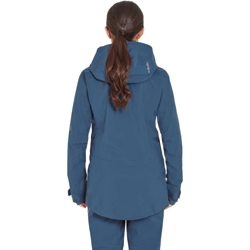 Women's Khroma Converge Gore-Tex Jacket, Rab Women's Khroma Converge Gore-Tex Jacket in Tempest Blue back
