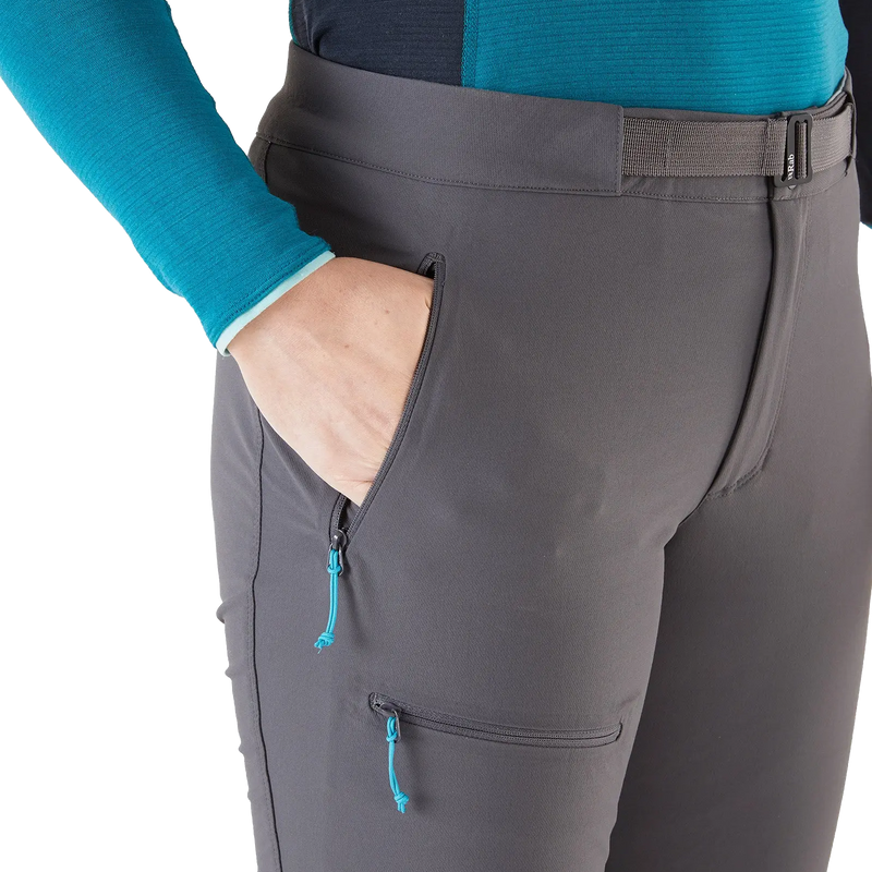 Women's Incline AS Softshell Pants, RAB Women's Incline AS Softshell Pants alternate image right front pocket