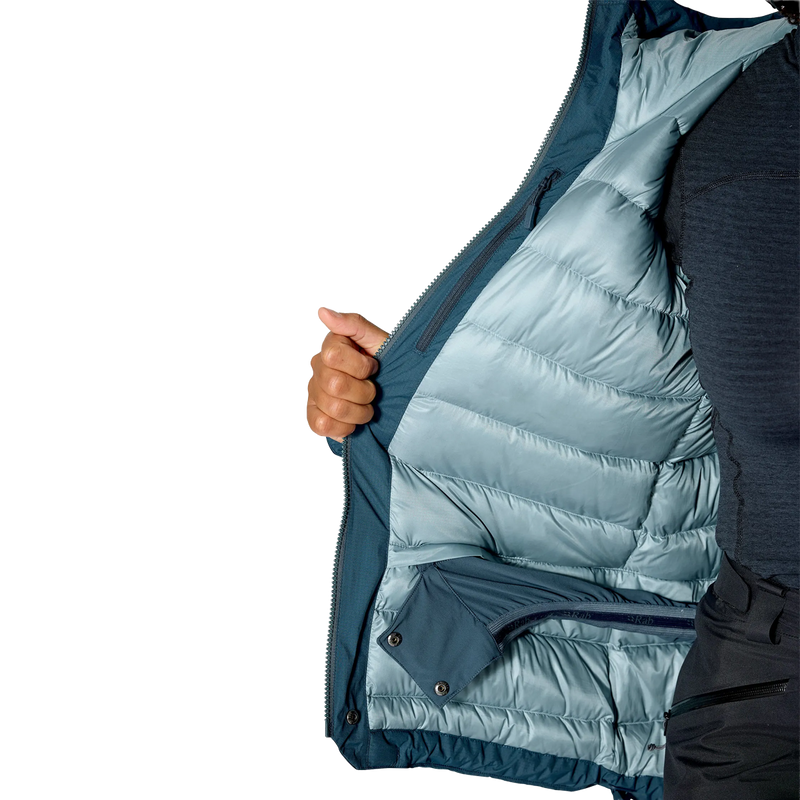 Women's Optical Waterproof Down Jacket, Rab Women's Optical Waterproof Down Jacket powder skirt