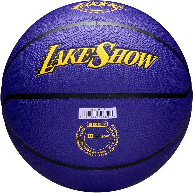 NBA Team City Collector Lakers Basketball - 29.5", Wilson NBA Team City Collector Lakers Basketball Bottom