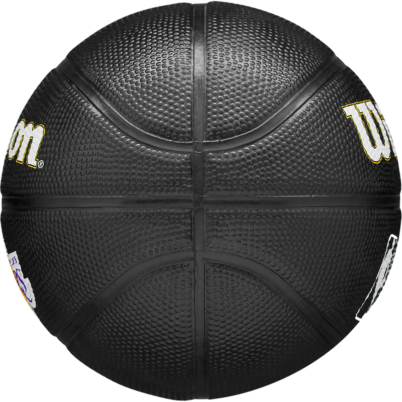 NBA Team Tribute Mini Basketball Lakers - 22", Wilson NBA Team Tribute Mini Basketball Lakers Side