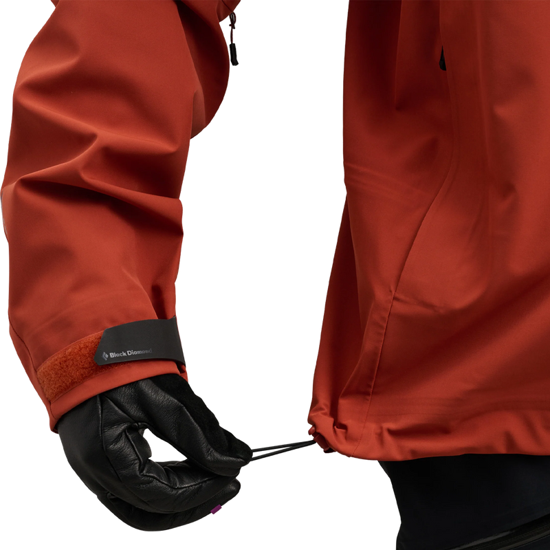 Men's Recon Stretch Ski Shell, Black Diamond Men's Recon Stretch Ski Shell waist cinch