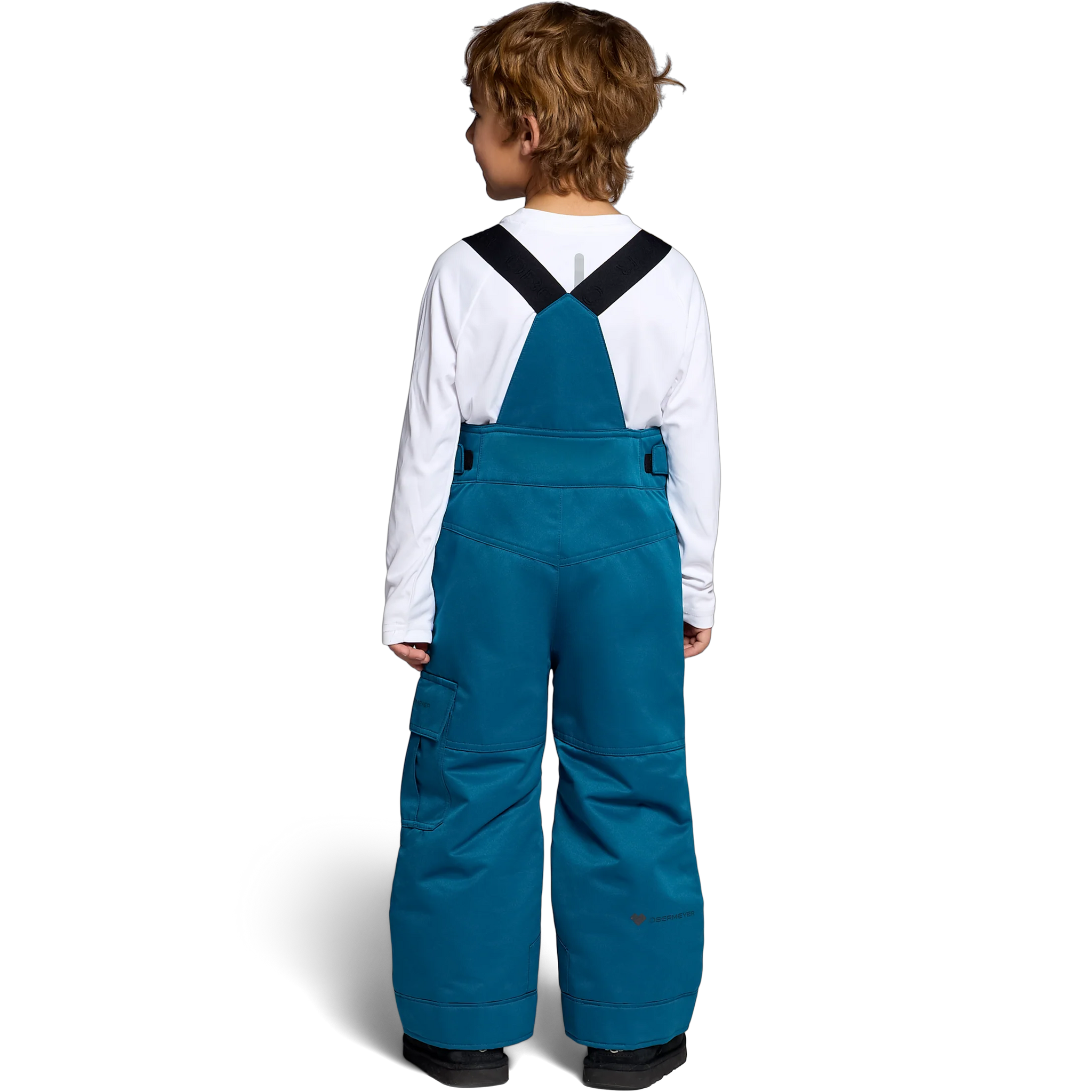 Obermeyer Youth Volt Bib Pant in 26093 Carsair on model back