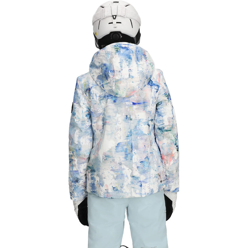 Youth Rylee Print Jacket, Obermeyer Youth Rylee Print Jacket back on model
