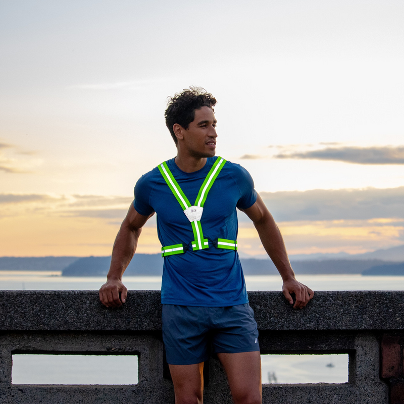 Xinglet Vest, Amphipod Xinglet™ Reflective Vest on runner