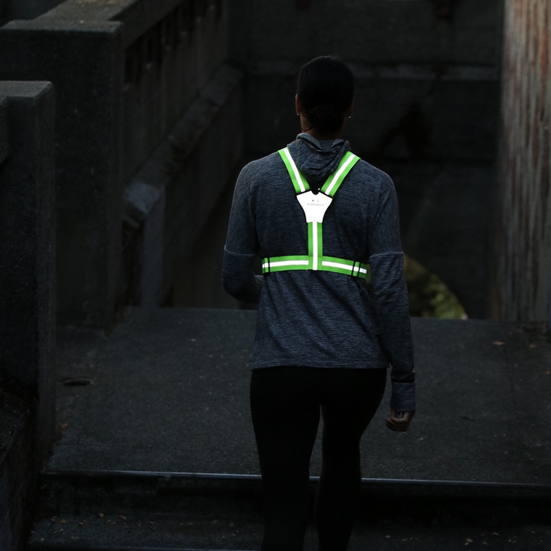 Xinglet Vest, Amphipod Xinglet™ Reflective Vest night back on runner