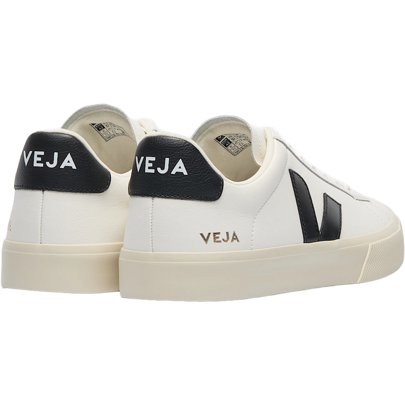 Women's Campo Canvas, Women's Campo Canvas in White Black angled back view