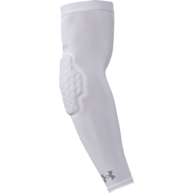 UA Gameday Pro Padded Elbow Sleeve, UA Gameday Pro Padded Elbow Sleeve in White side view