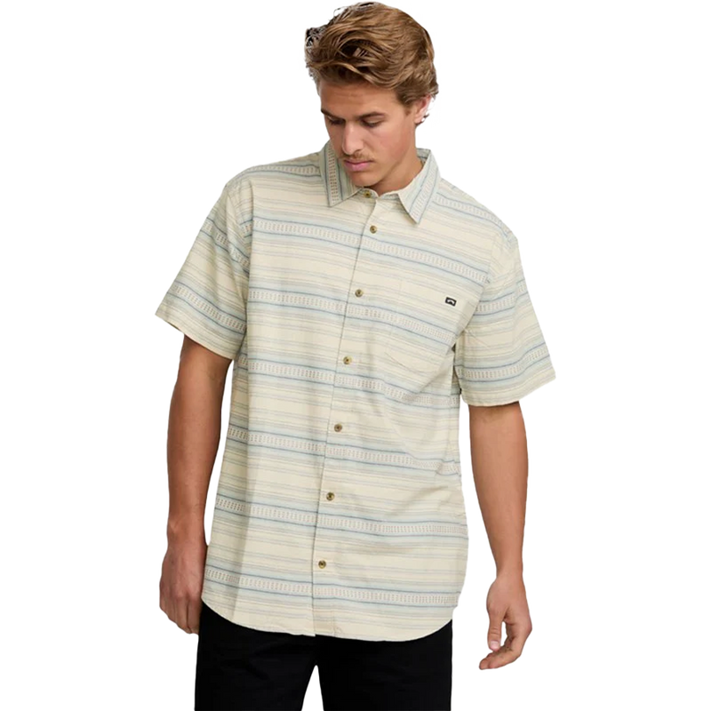 Men's All Day Stripe Short Sleeve, Billabong Men's All Day Stripe Short Sleeve Front